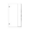 Ethan 39.5-in W x 76-in H Hinged Shower Door in Polished Chrome with Clear Glass, SMEHTB-395277610C-PC