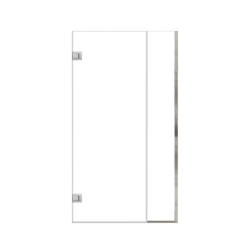 Ethan 39.5-in W x 76-in H Hinged Shower Door in Polished Chrome with Clear Glass, SMEHTB-395277610C-PC