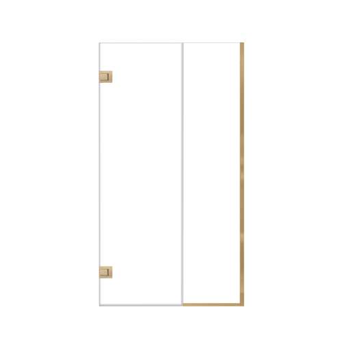 Ethan 42-in W x 76-in H Hinged Shower Door in Champagne Bronze with Clear Glass, SMEHTB-42247610C-CB