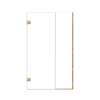 Ethan 46.5-in W x 76-in H Hinged Shower Door in Champagne Bronze with Clear Glass, SMEHTB-465287610C-CB