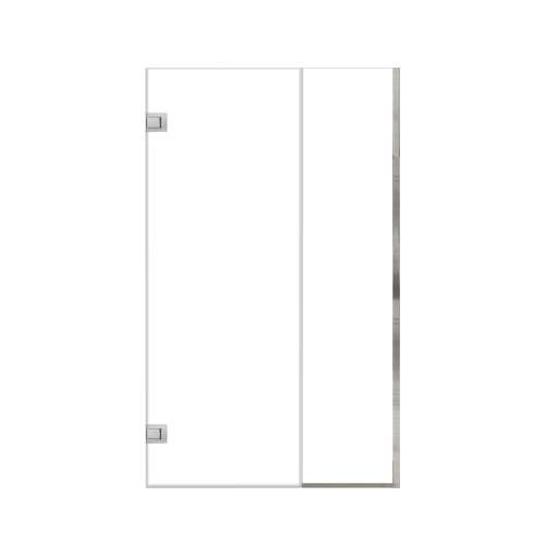 Ethan 46.5-in W x 76-in H Hinged Shower Door in Polished Chrome with Clear Glass, SMEHTB-465287610C-PC