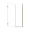 Ethan 50-in W x 76-in H Hinged Shower Door in Champagne Bronze with Clear Glass, SMEHTB-50267610C-CB