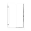 Ethan 50-in W x 76-in H Hinged Shower Door in Polished Chrome with Clear Glass, SMEHTB-50267610C-PC