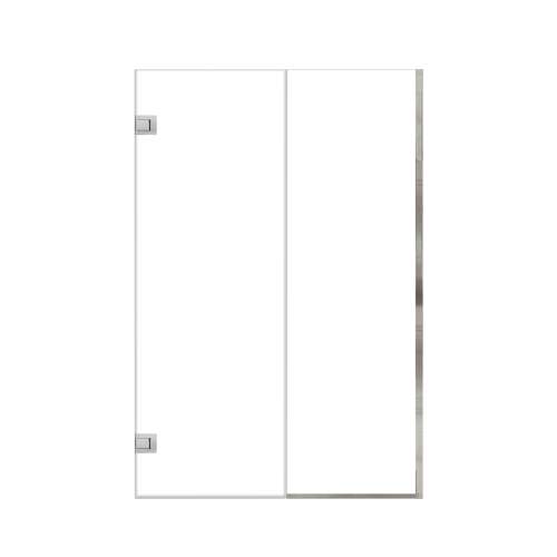 Ethan 50-in W x 76-in H Hinged Shower Door in Polished Chrome with Clear Glass, SMEHTB-50267610C-PC