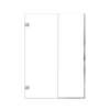 Ethan 52.5-in W x 76-in H Hinged Shower Door in Polished Chrome with Clear Glass, SMEHTB-525287610C-PC