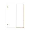 Ethan 53.5-in W x 76-in H Hinged Shower Door in Champagne Bronze with Clear Glass, SMEHTB-535297610C-CB
