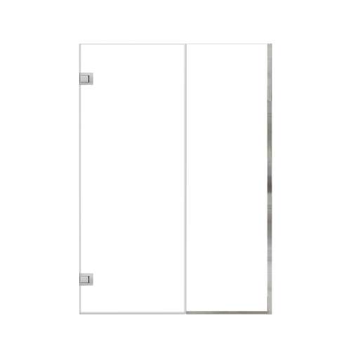Ethan 53.5-in W x 76-in H Hinged Shower Door in Polished Chrome with Clear Glass, SMEHTB-535297610C-PC