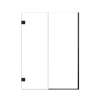Ethan 55-in W x 76-in H Hinged Shower Door in Matte Black with Clear Glass, SMEHTB-55257610C-MB