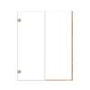 Ethan 60.5-in W x 76-in H Hinged Shower Door in Champagne Bronze with Clear Glass, SMEHTB-605307610C-CB