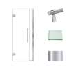 Samuel Müeller SMEHTB30247610C-BK-PC Ethan 30-in W x 76-in H Hinged Shower Door in Polished Chrome with Clear Glass