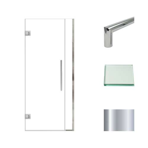 Samuel Müeller SMEHTB32267610C-T-PC Ethan 32-in W x 76-in H Hinged Shower Door in Polished Chrome with Clear Glass