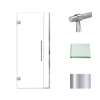 Samuel Müeller SMEHTB33277610C-BK-PC Ethan 33-in W x 76-in H Hinged Shower Door in Polished Chrome with Clear Glass