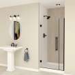 Samuel Müeller SMEHTB33277610C-BK-MB Ethan 33-in W x 76-in H Hinged Shower Door in Matte Black with Clear Glass