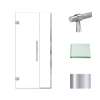 Samuel Müeller SMEHTB36247610C-BK-PC Ethan 36-in W x 76-in H Hinged Shower Door in Polished Chrome with Clear Glass