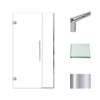 Samuel Müeller SMEHTB405287610C-T-PC Ethan 40.5-in W x 76-in H Hinged Shower Door in Polished Chrome with Clear Glass