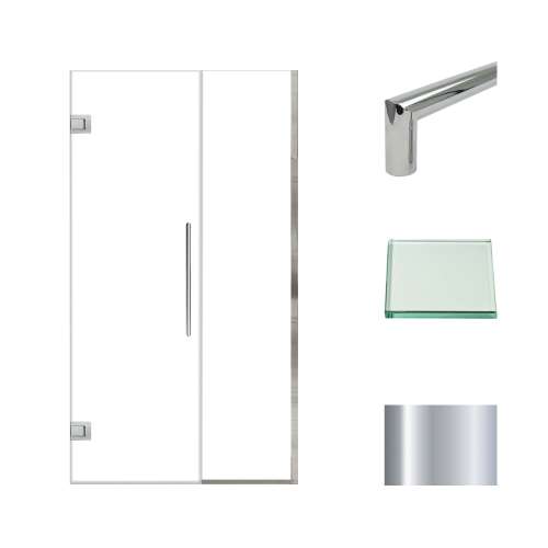 Samuel Müeller SMEHTB42247610C-T-PC Ethan 42-in W x 76-in H Hinged Shower Door in Polished Chrome with Clear Glass