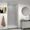 Samuel Müeller SMEHTB41297610C-BK-CB Ethan 41-in W x 76-in H Hinged Shower Door in Champagne Bronze with Clear Glass