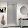Samuel Müeller SMEHTB42307610C-T-CB Ethan 42-in W x 76-in H Hinged Shower Door in Champagne Bronze with Clear Glass