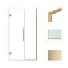 Samuel Müeller SMEHTB44267610C-T-CB Ethan 44-in W x 76-in H Hinged Shower Door in Champagne Bronze with Clear Glass