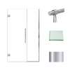 Samuel Müeller SMEHTB45277610C-BK-PC Ethan 45-in W x 76-in H Hinged Shower Door in Polished Chrome with Clear Glass