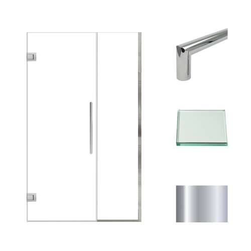 Samuel Müeller SMEHTB45277610C-T-PC Ethan 45-in W x 76-in H Hinged Shower Door in Polished Chrome with Clear Glass