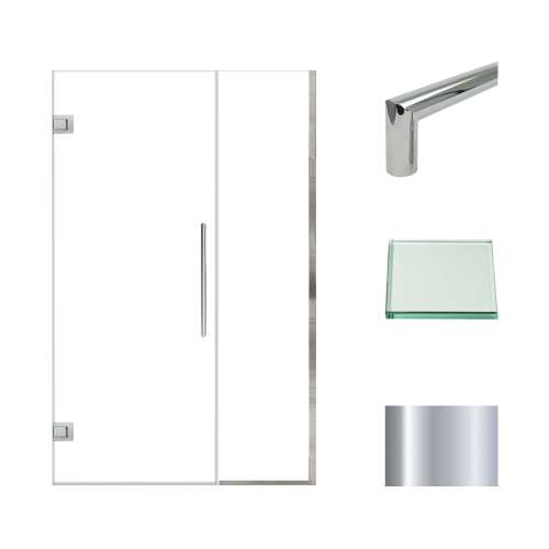 Samuel Müeller SMEHTB48307610C-T-PC Ethan 48-in W x 76-in H Hinged Shower Door in Polished Chrome with Clear Glass