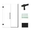 Samuel Müeller SMEHTB495257610C-BK-MB Ethan 49.5-in W x 76-in H Hinged Shower Door in Matte Black with Clear Glass