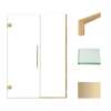 Samuel Müeller SMEHTB52287610C-T-CB Ethan 52-in W x 76-in H Hinged Shower Door in Champagne Bronze with Clear Glass