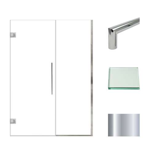 Samuel Müeller SMEHTB52287610C-T-PC Ethan 52-in W x 76-in H Hinged Shower Door in Polished Chrome with Clear Glass