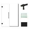 Samuel Müeller SMEHTB545247610C-BK-MB Ethan 54.5-in W x 76-in H Hinged Shower Door in Matte Black with Clear Glass