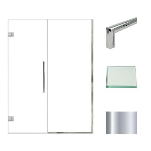 Samuel Müeller SMEHTB545247610C-T-PC Ethan 54.5-in W x 76-in H Hinged Shower Door in Polished Chrome with Clear Glass