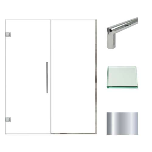 Samuel Müeller SMEHTB585287610C-T-PC Ethan 58.5-in W x 76-in H Hinged Shower Door in Polished Chrome with Clear Glass