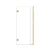 Ethan 32-in W x 76-in H Hinged Shower Door in Champagne Bronze with Clear Glass, SMEHTC-32267610C-CB