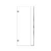 Ethan 32-in W x 76-in H Hinged Shower Door in Polished Chrome with Clear Glass, SMEHTC-32267610C-PC