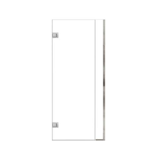 Ethan 32-in W x 76-in H Hinged Shower Door in Polished Chrome with Clear Glass, SMEHTC-32267610C-PC