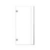 Ethan 36-in W x 76-in H Hinged Shower Door in Brushed Stainless with Clear Glass, SMEHTC-36307610C-BS
