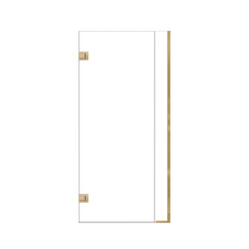 Ethan 36-in W x 76-in H Hinged Shower Door in Champagne Bronze with Clear Glass, SMEHTC-36307610C-CB