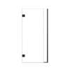 Ethan 36-in W x 76-in H Hinged Shower Door in Matte Black with Clear Glass, SMEHTC-36307610C-MB