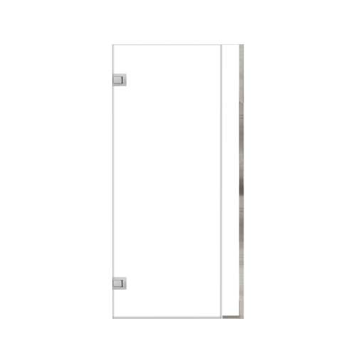 Ethan 36-in W x 76-in H Hinged Shower Door in Polished Chrome with Clear Glass, SMEHTC-36307610C-PC