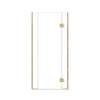Ethan 36.5-in W x 76-in H Hinged Shower Door in Champagne Bronze with Clear Glass, SMEHTD-365247610C-CB