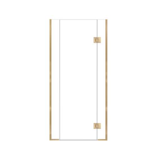 Ethan 36.5-in W x 76-in H Hinged Shower Door in Champagne Bronze with Clear Glass, SMEHTD-365247610C-CB