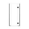 Ethan 36.5-in W x 76-in H Hinged Shower Door in Matte Black with Clear Glass, SMEHTD-365247610C-MB