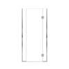 Ethan 40-in W x 76-in H Hinged Shower Door in Polished Chrome with Clear Glass, SMEHTD-40287610C-PC