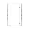 Ethan 42-in W x 76-in H Hinged Shower Door in Polished Chrome with Clear Glass, SMEHTD-42307610C-PC