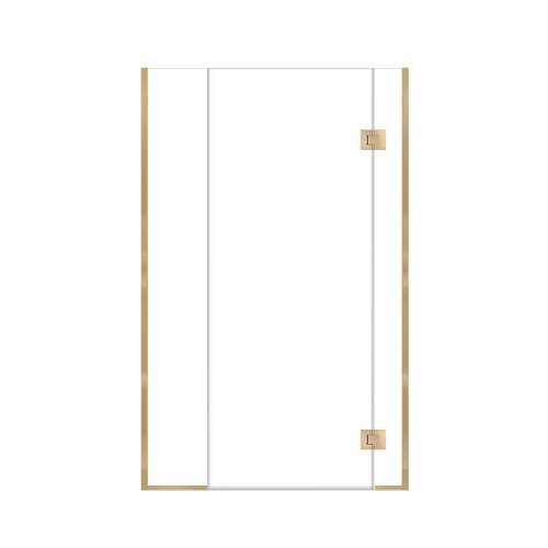 Ethan 42.5-in W x 76-in H Hinged Shower Door in Champagne Bronze with Clear Glass, SMEHTD-425307610C-CB
