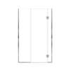Ethan 47-in W x 76-in H Hinged Shower Door in Polished Chrome with Clear Glass, SMEHTD-47297610C-PC