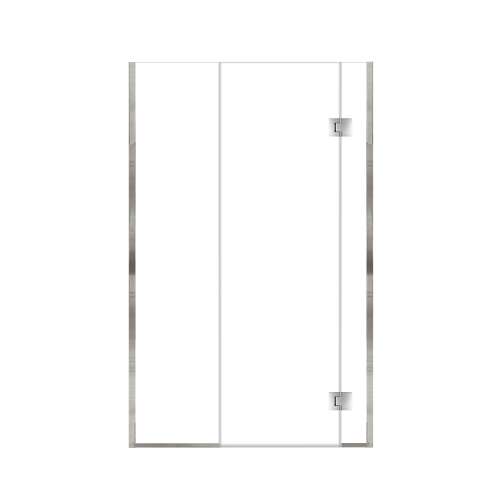 Ethan 47-in W x 76-in H Hinged Shower Door in Polished Chrome with Clear Glass, SMEHTD-47297610C-PC