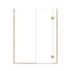 Ethan 56.5-in W x 76-in H Hinged Shower Door in Champagne Bronze with Clear Glass, SMEHTD-565267610C-CB