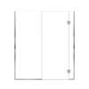 Ethan 63.5-in W x 76-in H Hinged Shower Door in Polished Chrome with Clear Glass, SMEHTD-635277610C-PC