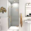 Ethan 36.5-in W x 76-in H Hinged Shower Door in Champagne Bronze with Clear Glass, SMEHTD-365247610C-CB